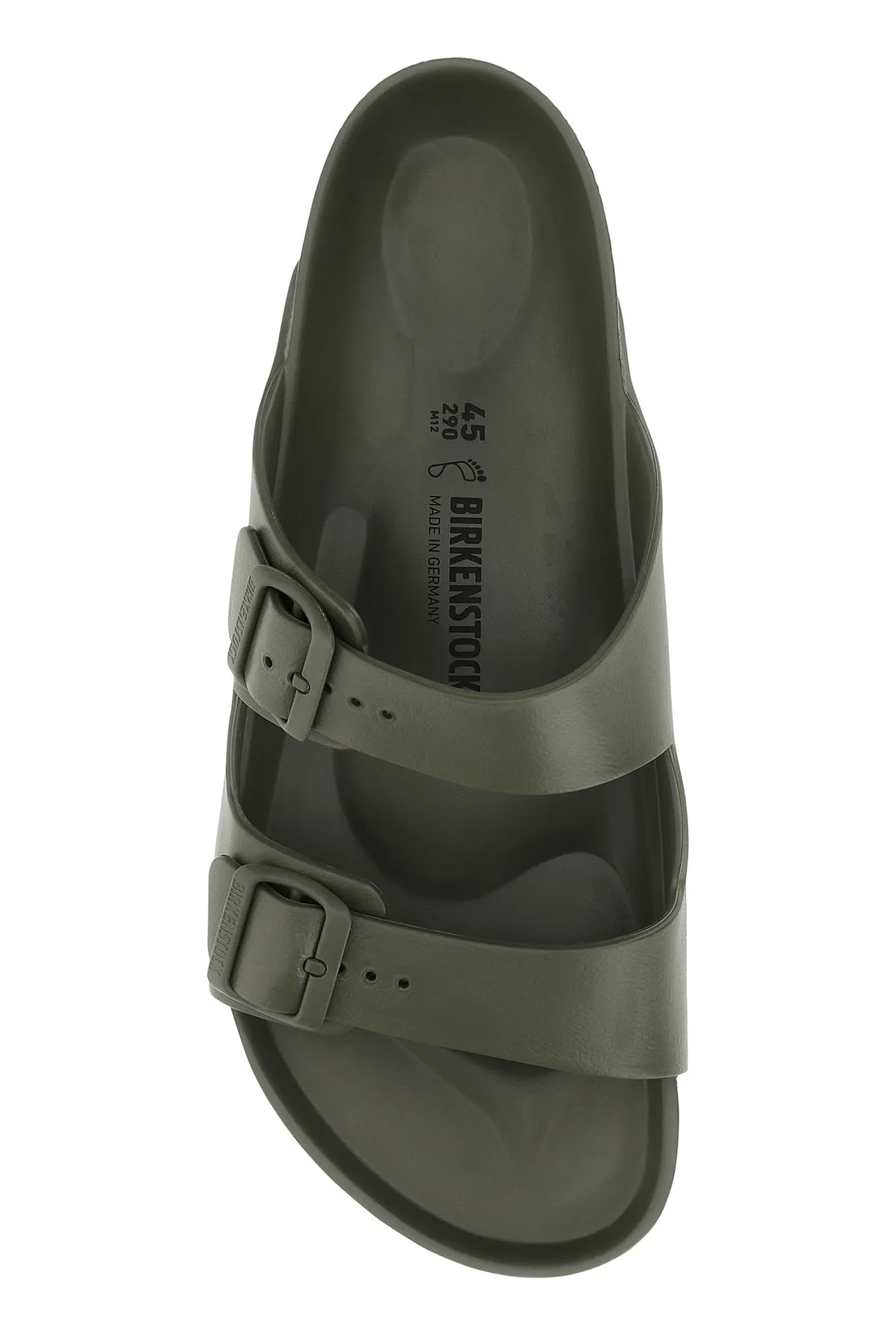 Army green rubber Arizona slippers