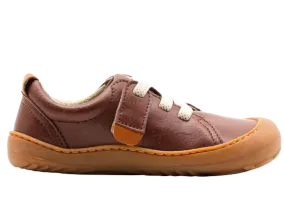 AYLLA BAREFOOT VEGAN SNEAKER KECK KIDS - BROWN 🌱