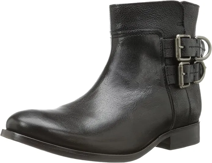 FRYE MOLLY D RING SHORT LEATHER BOOTS