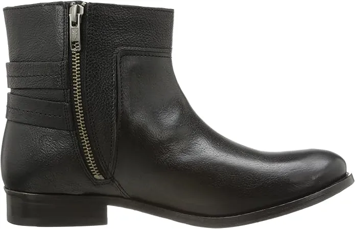 FRYE MOLLY D RING SHORT LEATHER BOOTS