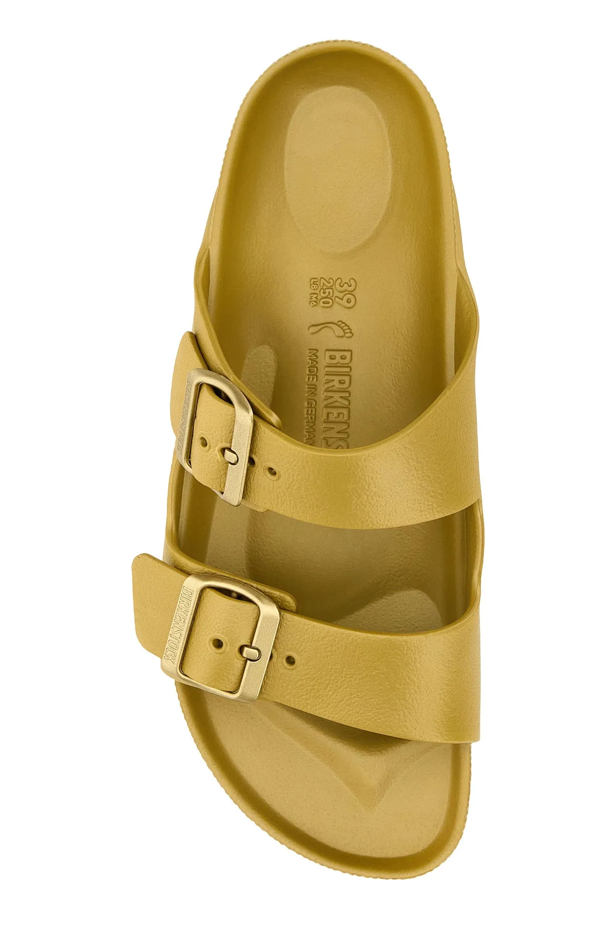 Gold rubber Arizona slippers