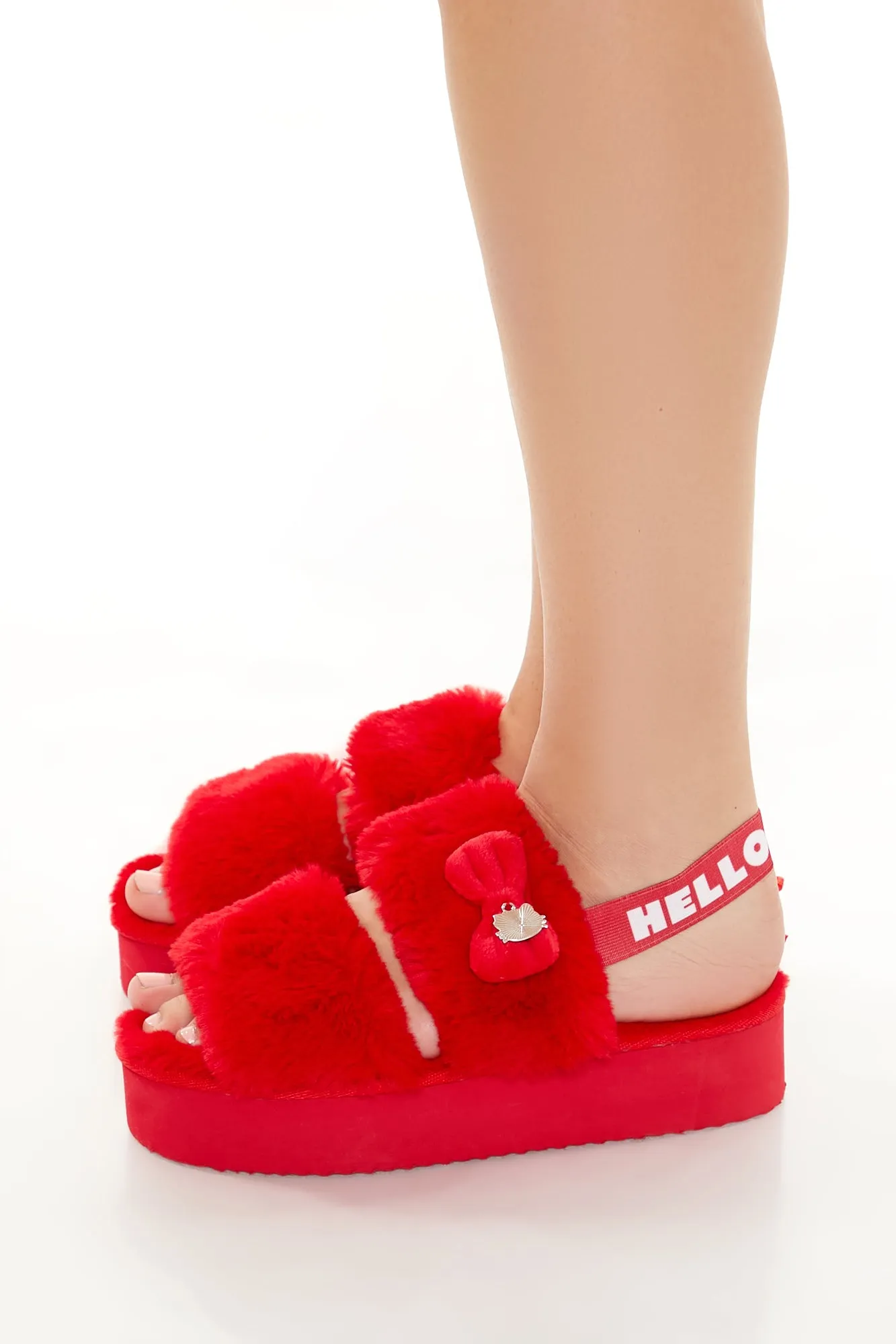 Hello Kitty Faux Fur Slippers
