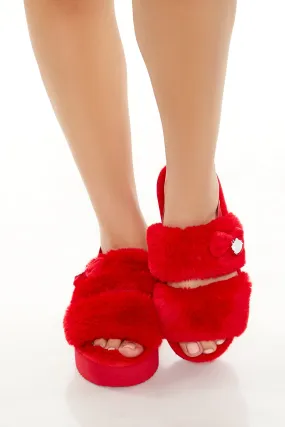 Hello Kitty Faux Fur Slippers