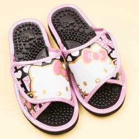 Hello Kitty Velcro Massage Sandals - Pink / Large