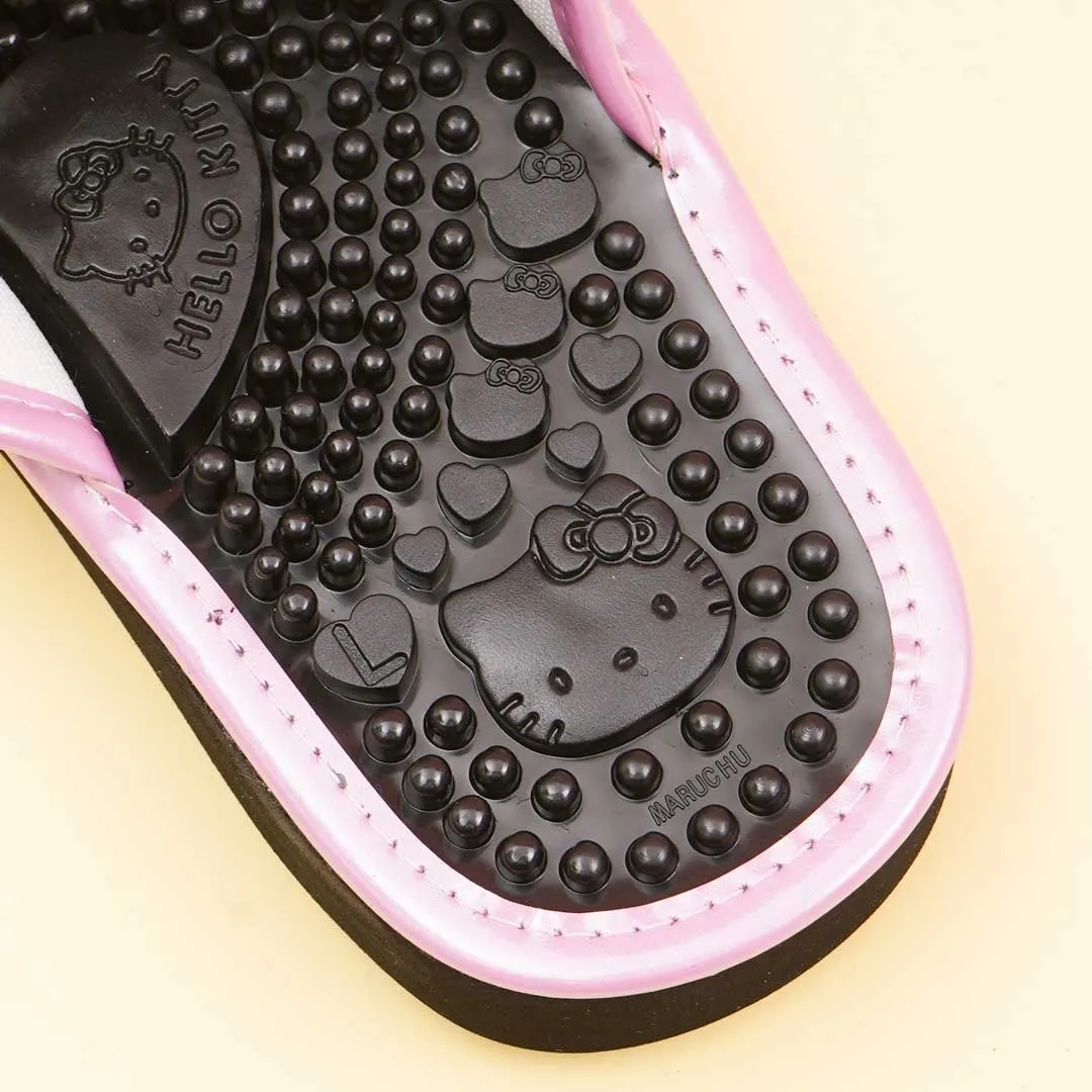 Hello Kitty Velcro Massage Sandals - Pink / Large