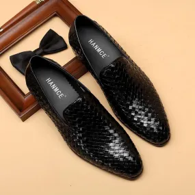 Italian Handwoven Breathable Leather Shoes