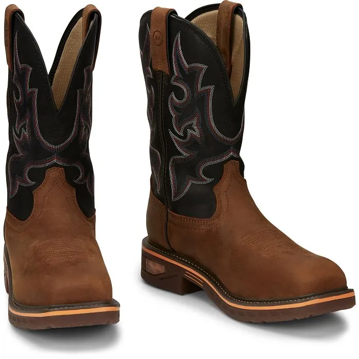 Justin Mens Resistor Nano Composite Toe Work Boots Style CR4012