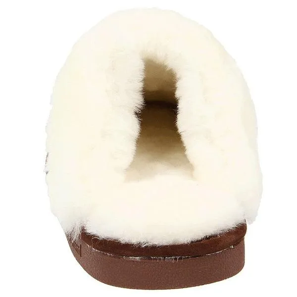 Old Friend Scuff Slipper Dark Brown Sheepskin (Women's)