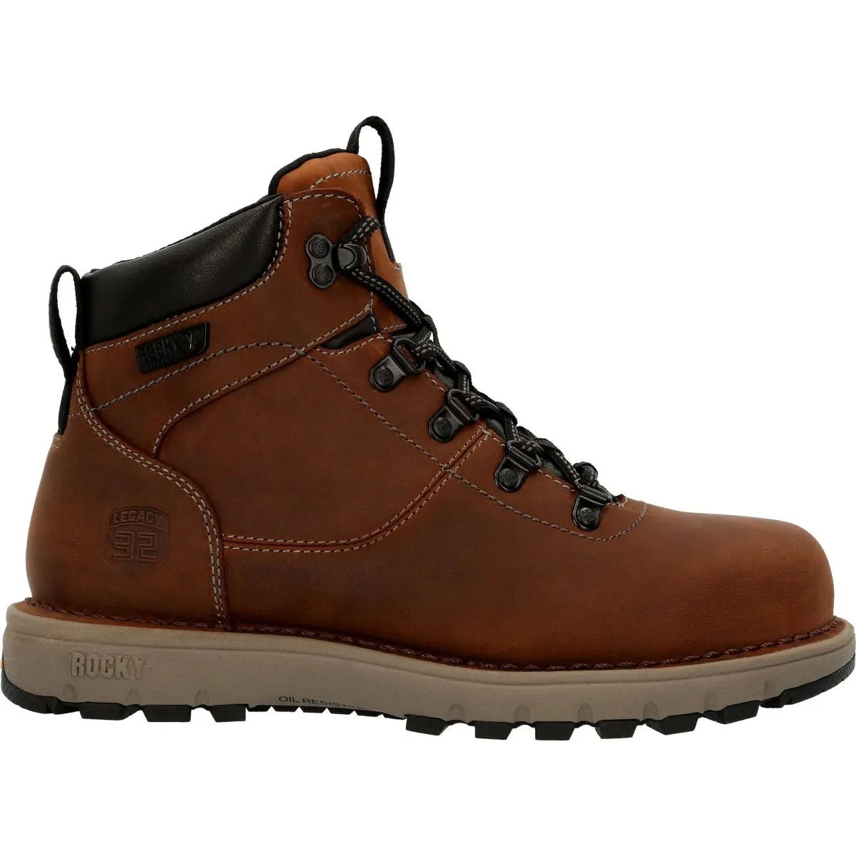 Rocky Legacy 32 Women's Composite Toe Waterproof Work Boots Rkk0350 In Brown