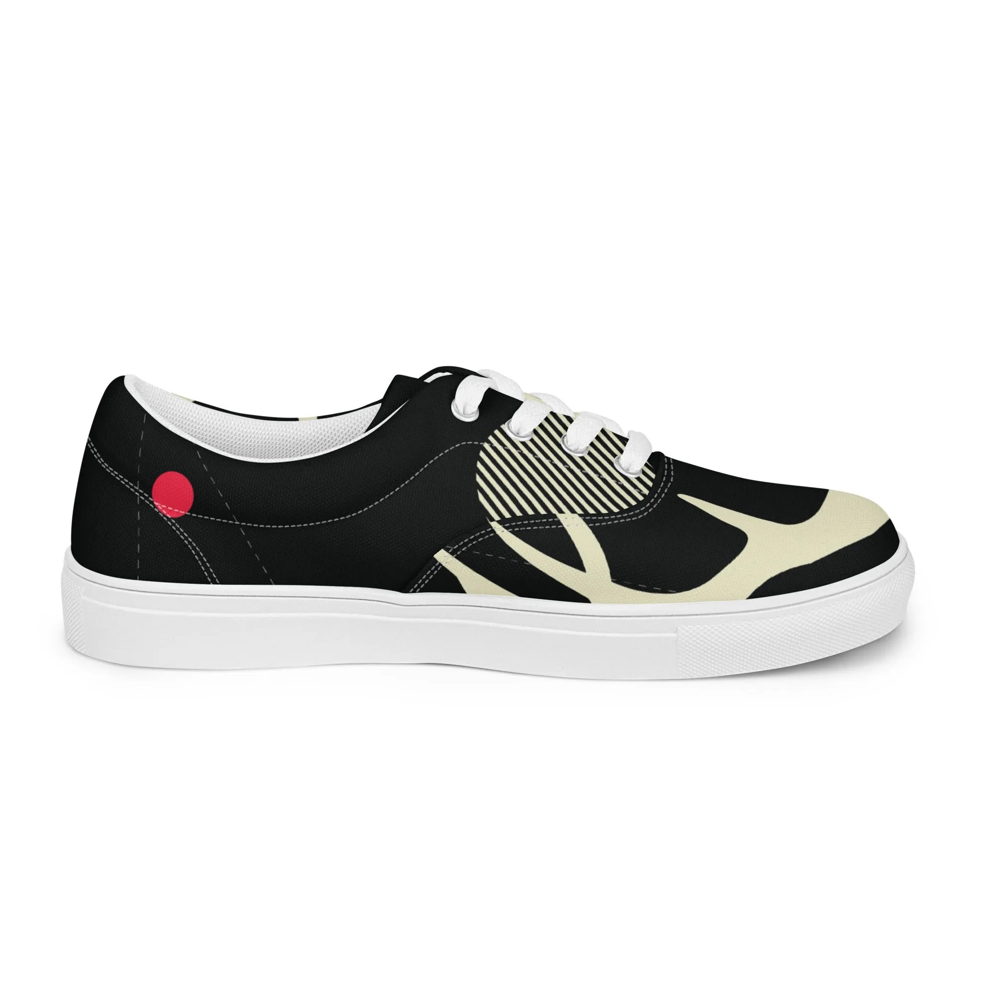 YOU ARE NOT ALONE Men’s Lace-Up Canvas Shoes