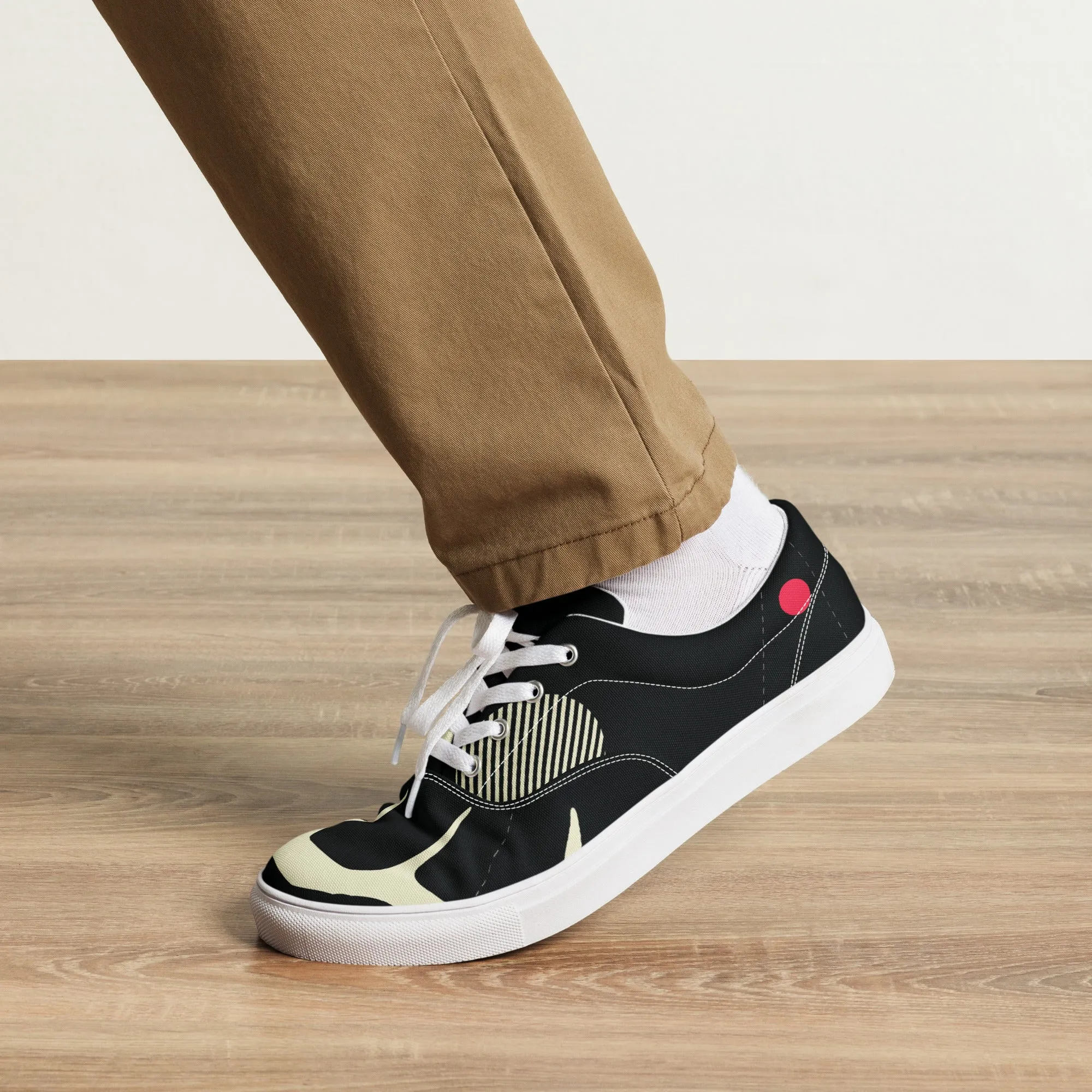 YOU ARE NOT ALONE Men’s Lace-Up Canvas Shoes